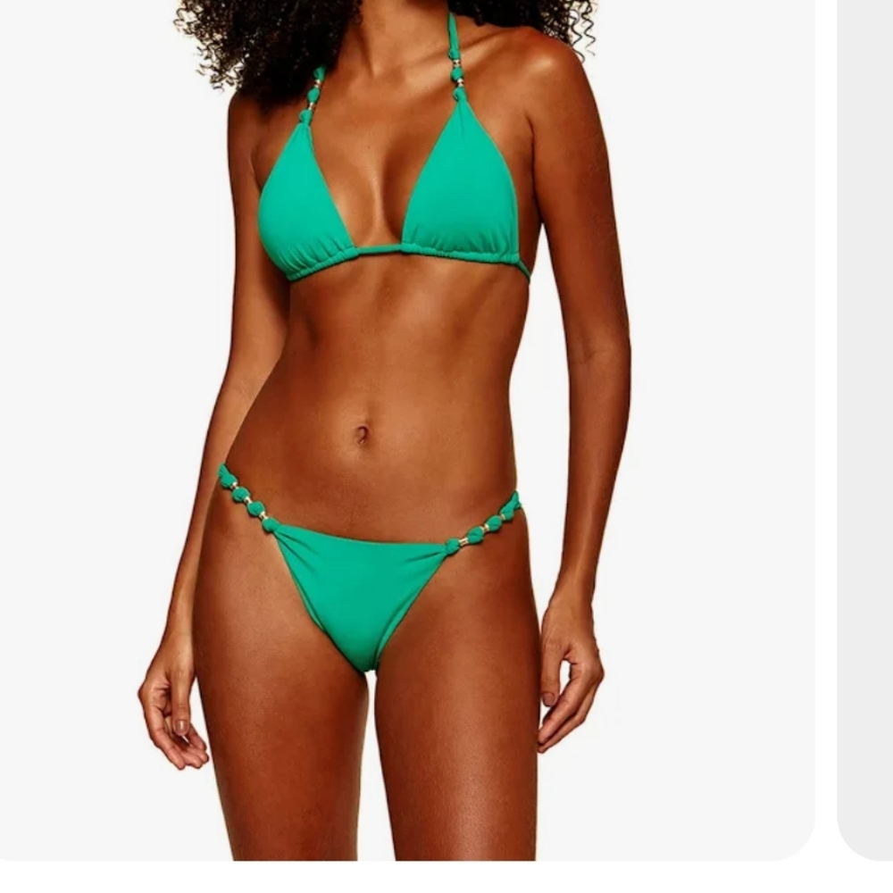 Vix Swimsuit Paula Solid Bikini Green Size Small